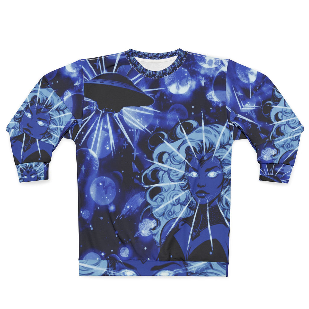 Galactic Neon Goddess Sweatshirt