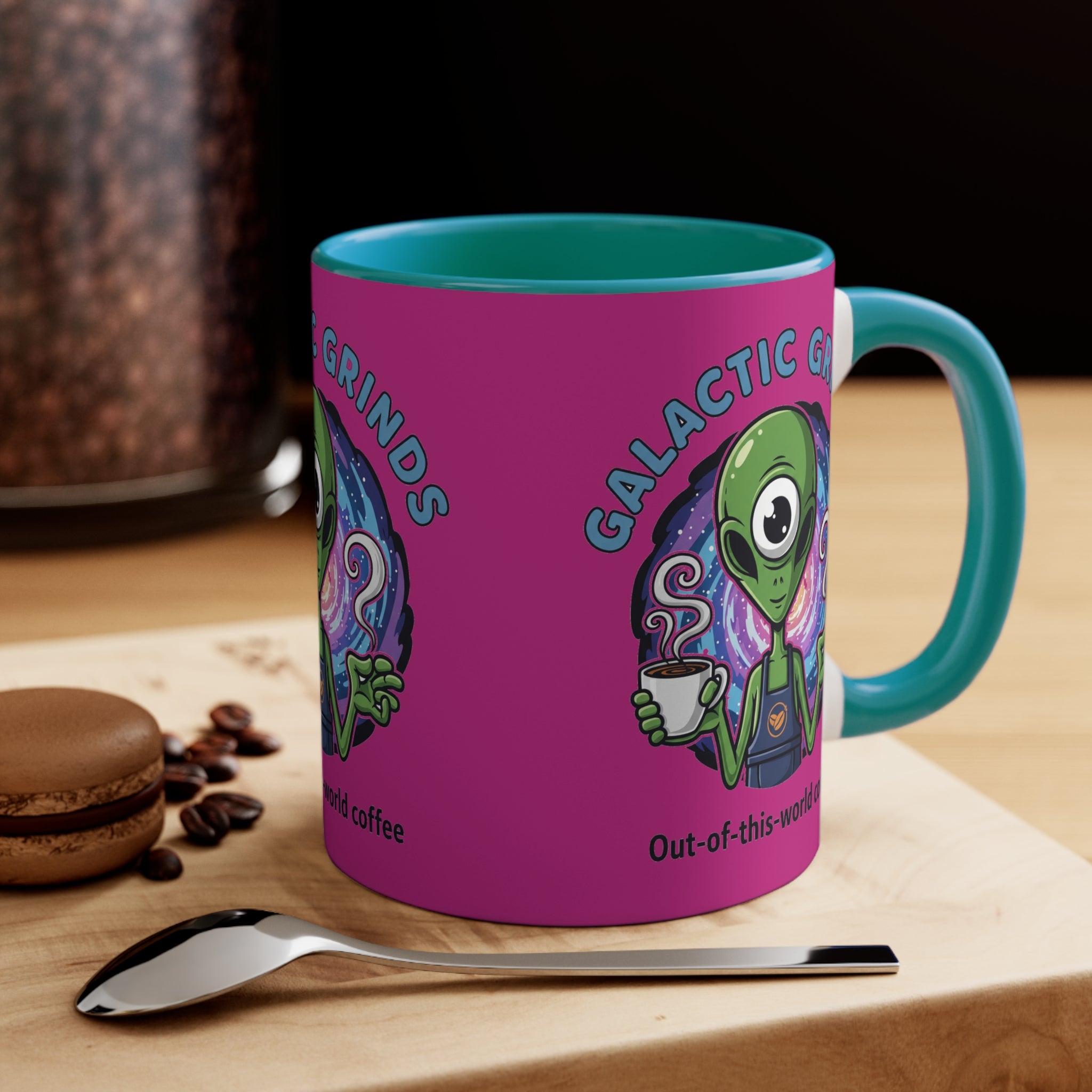 Galactic Grinds Alien Accent Mug | Fun Coffee Lover Gift | Unique Space-Themed Drinkware | Quirky Kitchen Decor | Perfect for [...]☕️