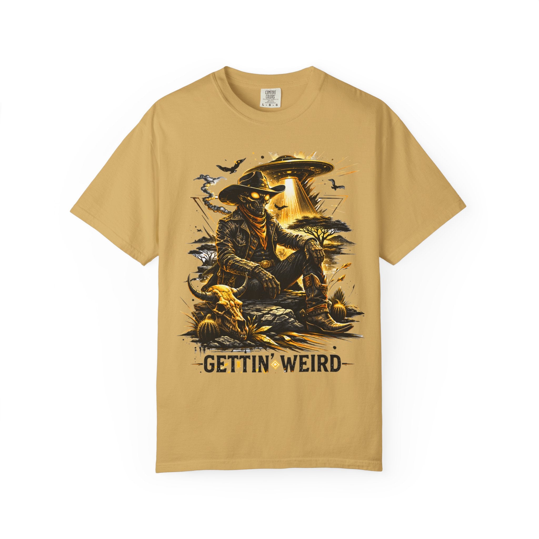 Gettin’ Weird Tee | Alien Cowboy Graphic Shirt