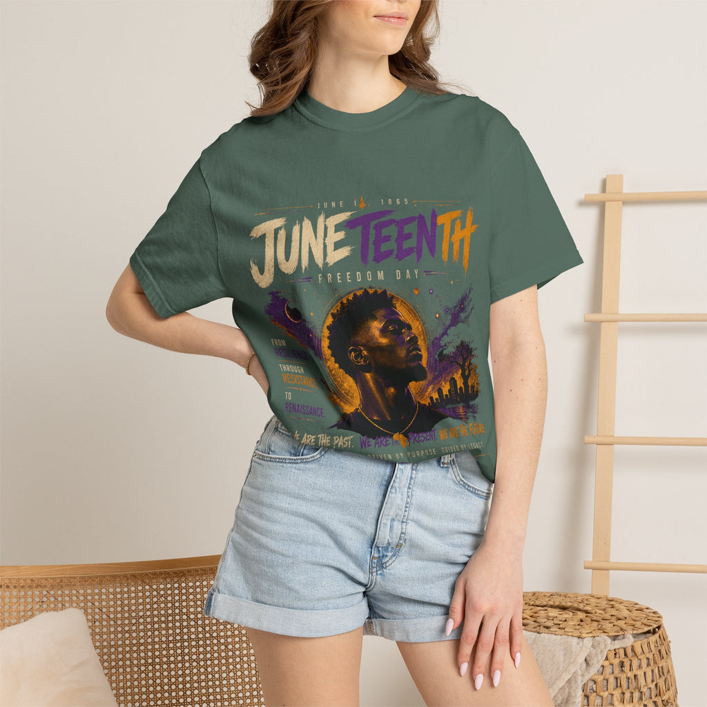 Juneteenth Celebration T-Shirt — 'Juneteenth' Graphic Tee (Resilience, Remembrance)