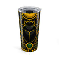 Scarab Beetle 20oz Tumbler – Egyptian Gold & Green Travel Cup