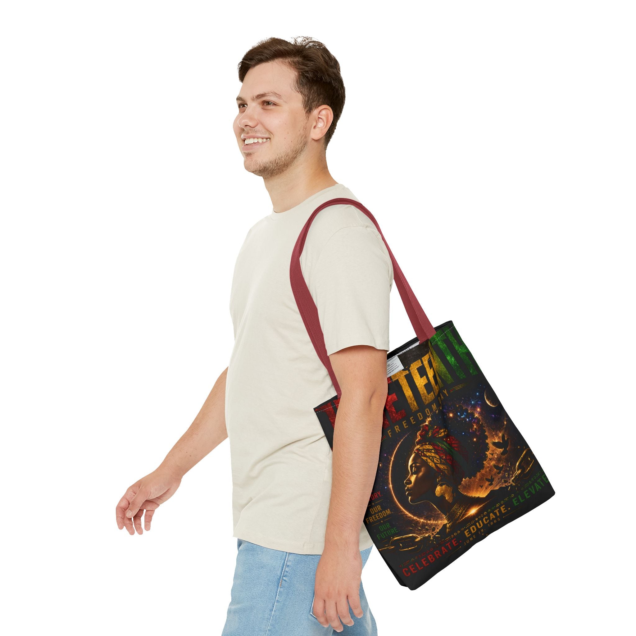 Juneteenth Freedom Day Tote Bag — Afrocentric Celebration Canvas Tote
