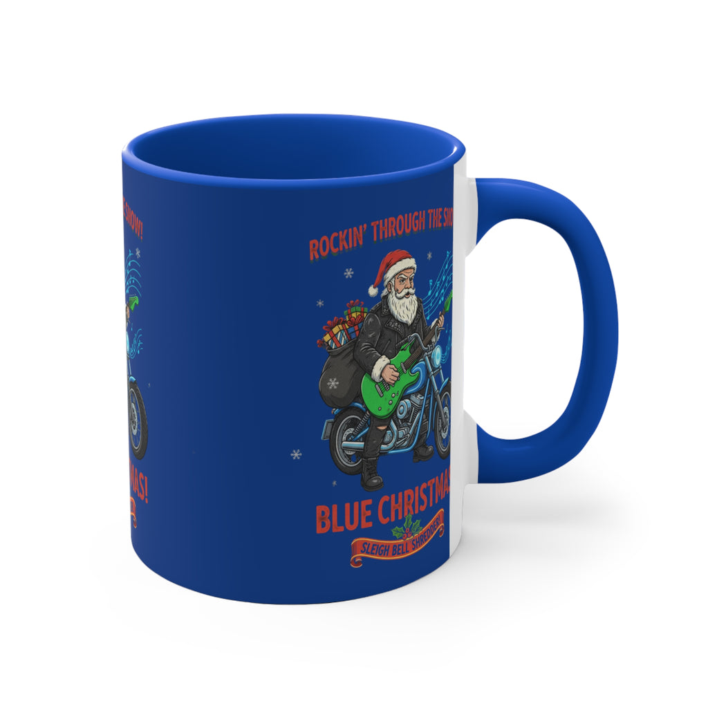 11oz Personalized Accent Mug With Blue And White Green And White Red And White Pink And White Color Schemes