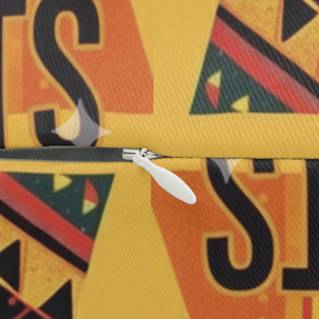 Afrocentric 'Black Excellence' Lumbar Pillow — Decorative Accent Cushion