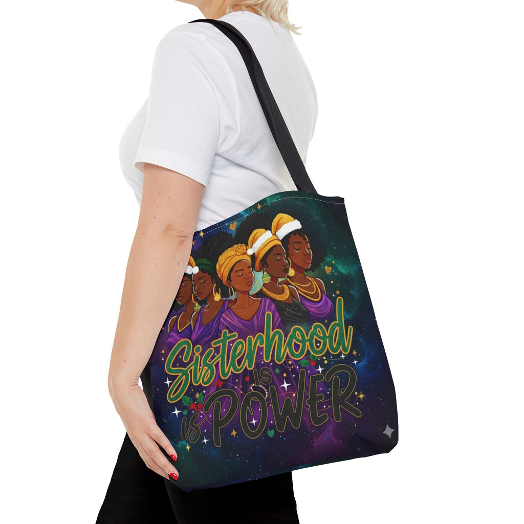 Sisterhood Power Tote Bag – Afrocentric Women Unity Canvas Tote