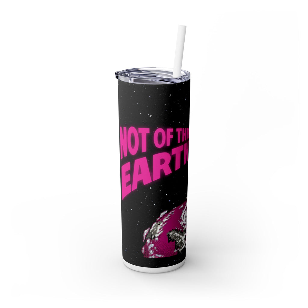 Skinny Tumbler — 'Not of This Earth' Retro Space 20oz Stainless Straw Cup