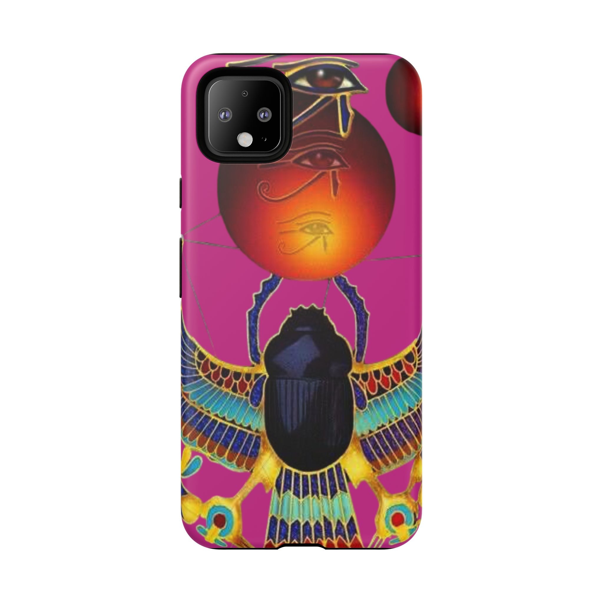 Vibrant Phone Case with Egyptian Inspired Design, Durable Phone Cover, Unique Gift for Her, Artful Accessory for Everyday Use