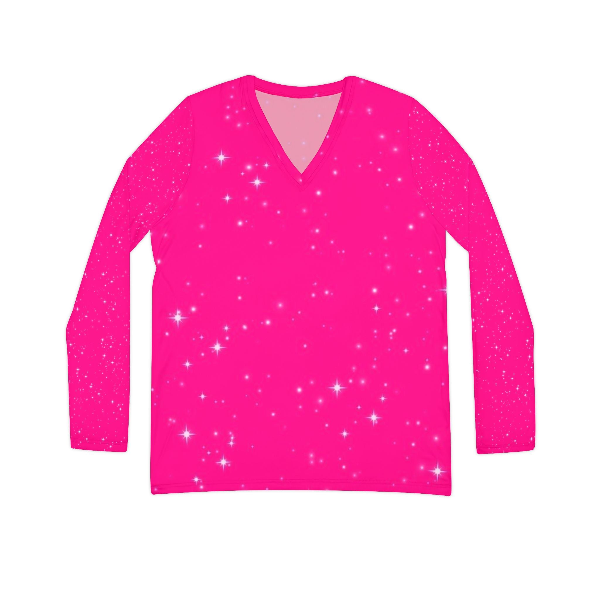 Women's Long Sleeve V-neck Shirt (AOP)