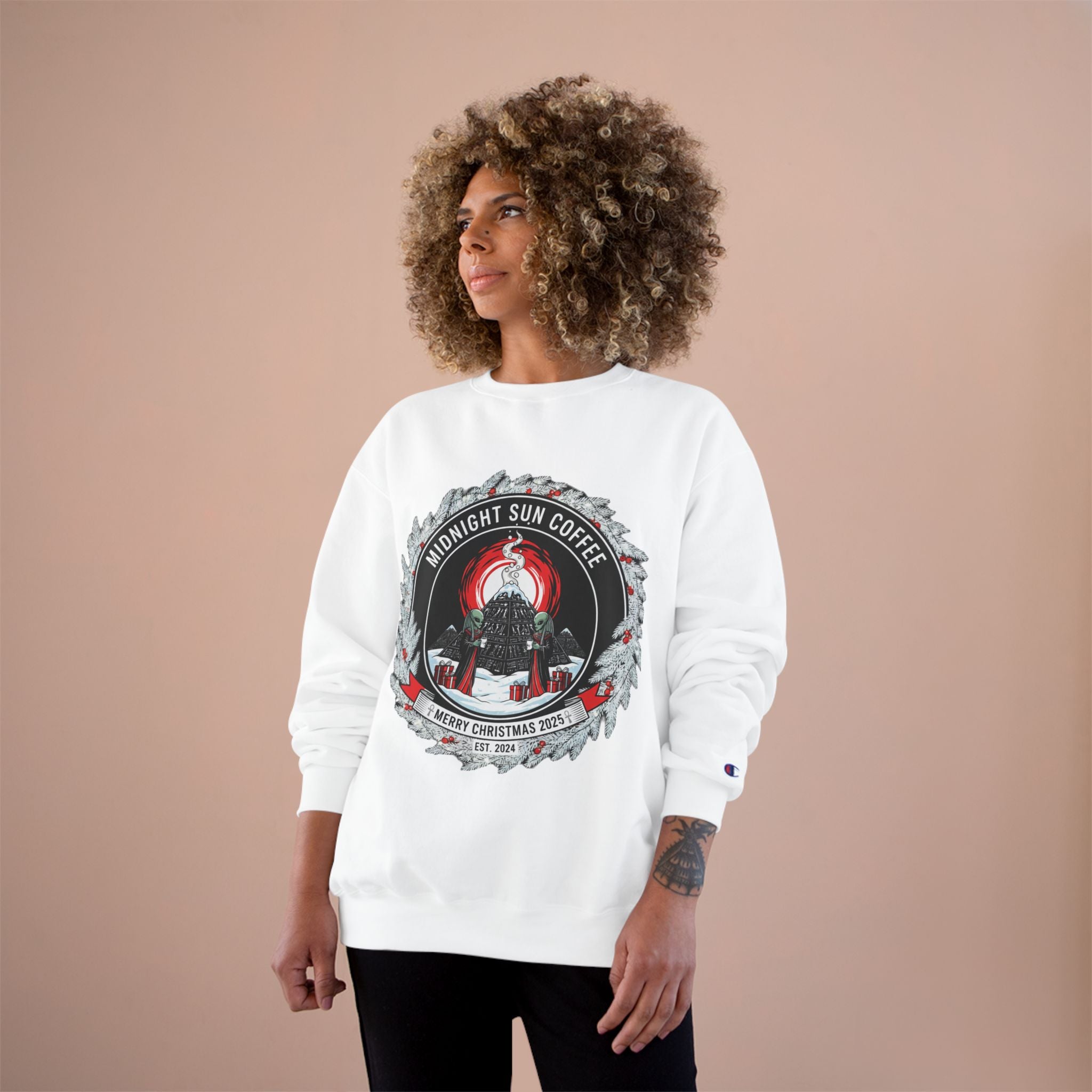 Sweatshirt — Midnight Sun Coffee Holiday Emblem