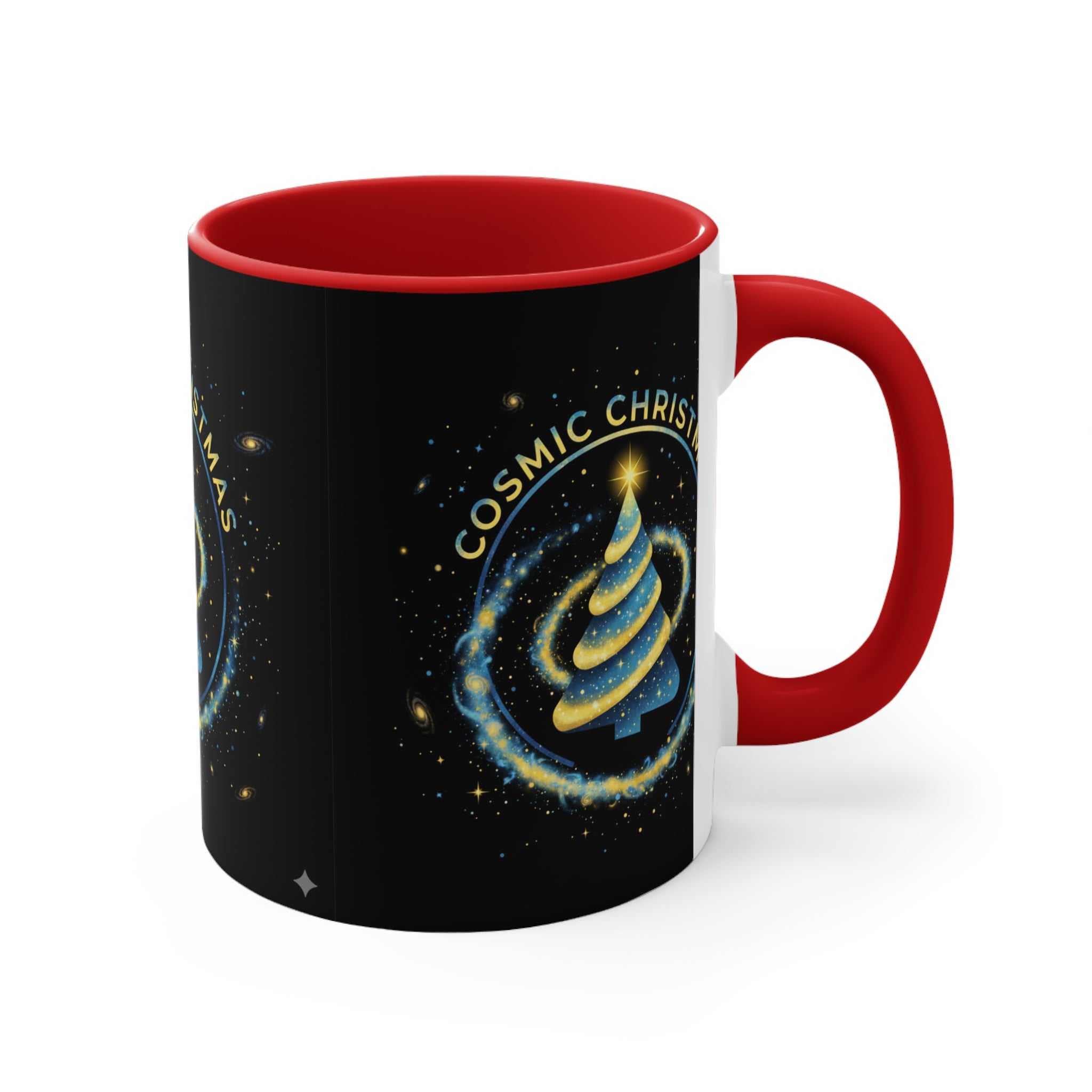 Cosmic Christmas Mug — 11oz Accent Holiday Coffee Cup❄️
