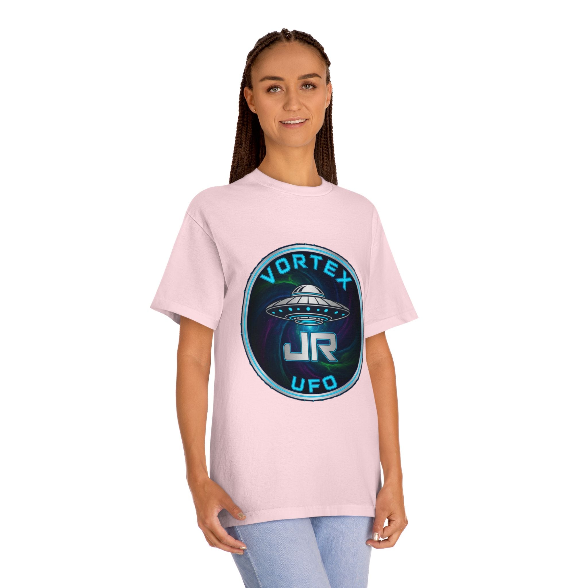 UFO Vortex JR Tee — Retro Sci‑Fi Alien Saucer Shirt Printify