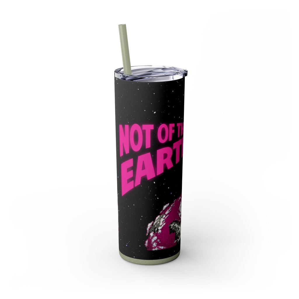Skinny Tumbler — 'Not of This Earth' Retro Space 20oz Stainless Straw Cup