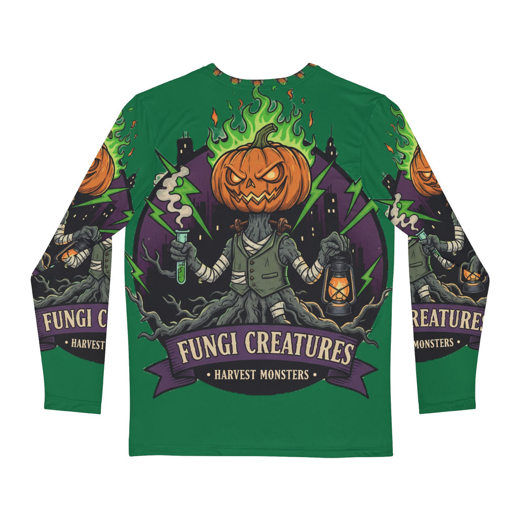 Fungi Creatures Halloween Long Sleeve Shirt – Harvest Monsters Fall Streetwear
