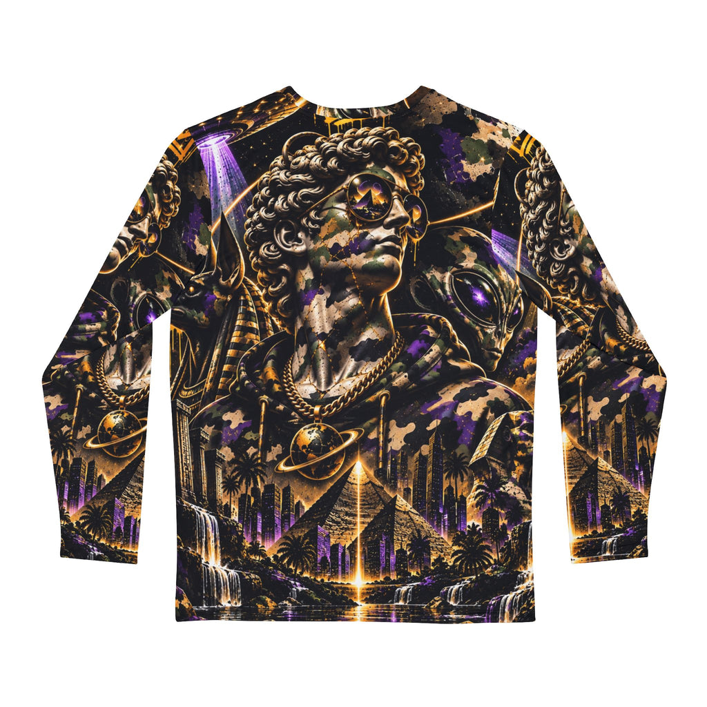 Ancient Future Cosmic Long Sleeve – Egyptian Alien AOP Shirt