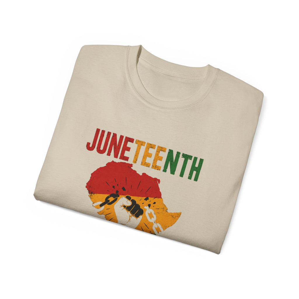 Juneteenth 1865 Freedom Fist T‑Shirt — African Pride Celebration Tee