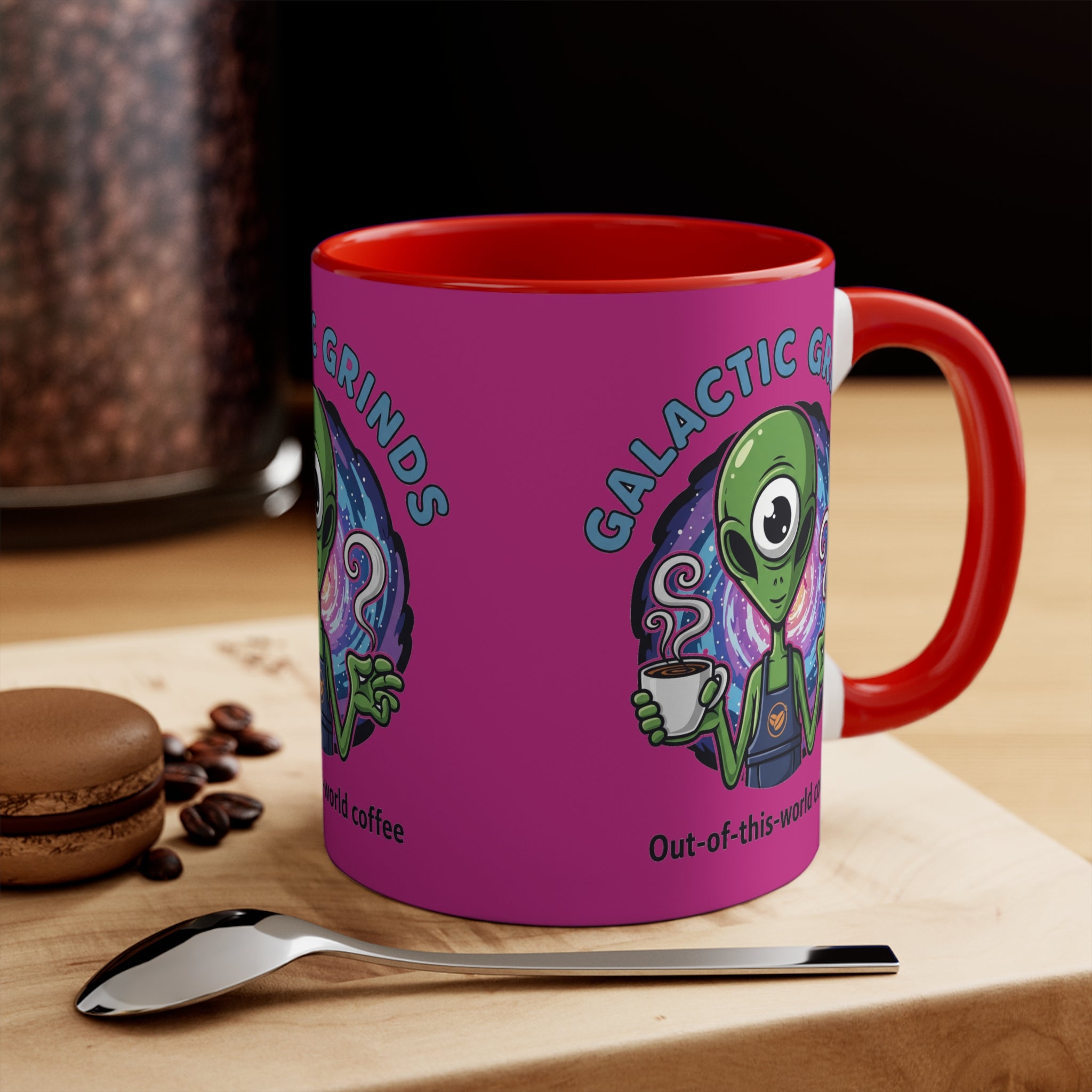 Galactic Grinds Alien Accent Mug | Fun Coffee Lover Gift | Unique Space-Themed Drinkware | Quirky Kitchen Decor | Perfect for [...]☕️