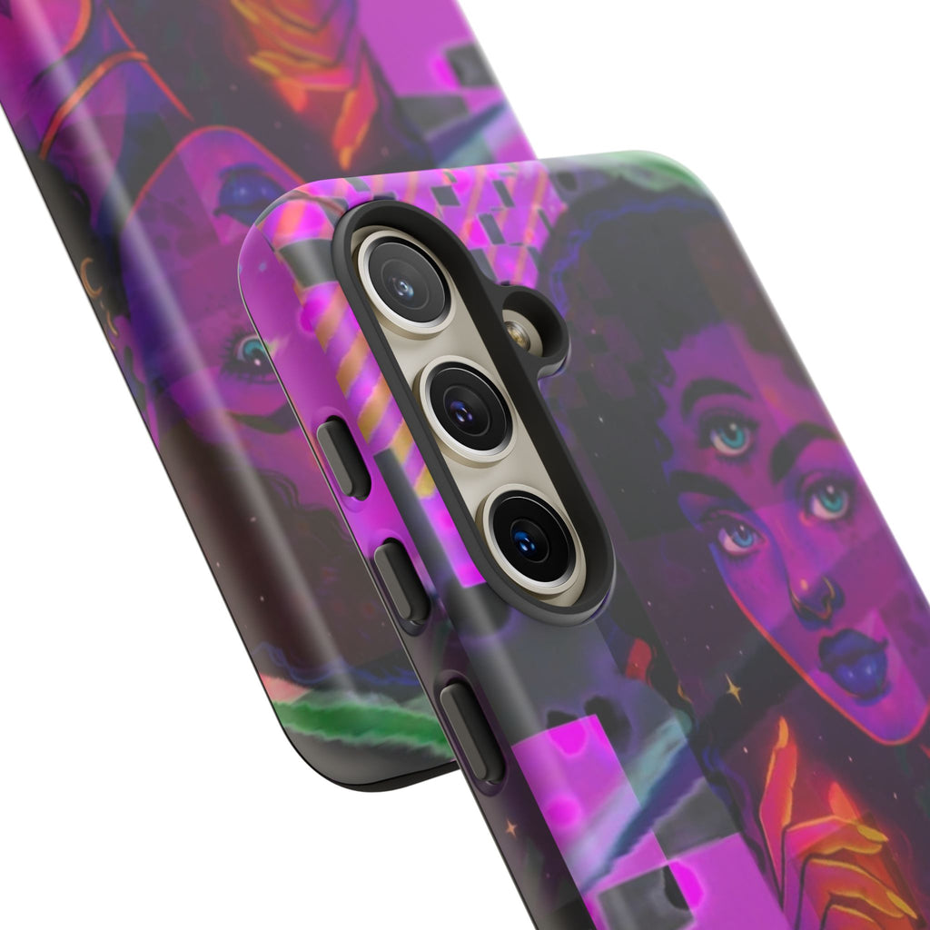 Third-Eye Goddess Phone Case — Neon Psychic Art iPhone Cover