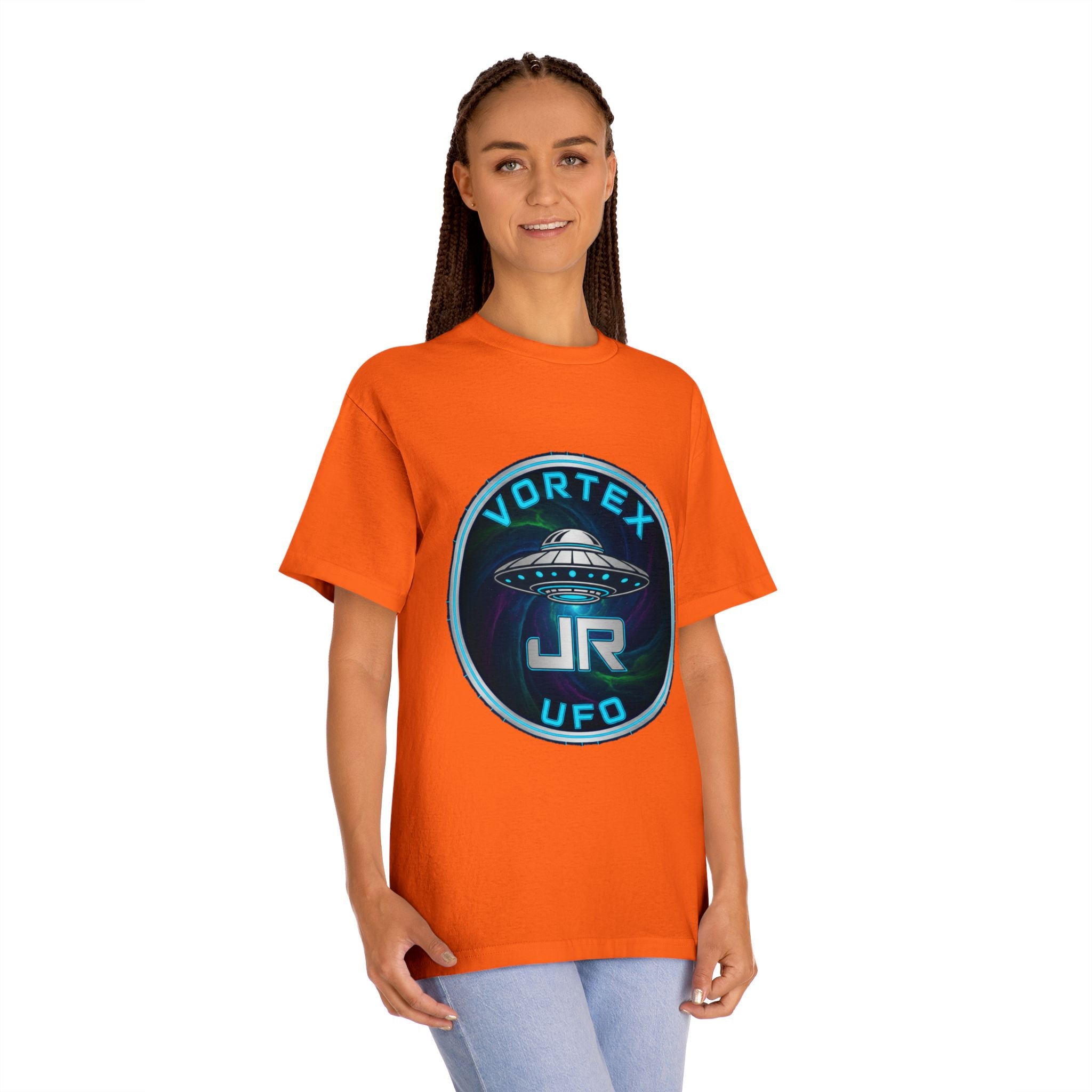 UFO Vortex JR Tee — Retro Sci‑Fi Alien Saucer Shirt Printify