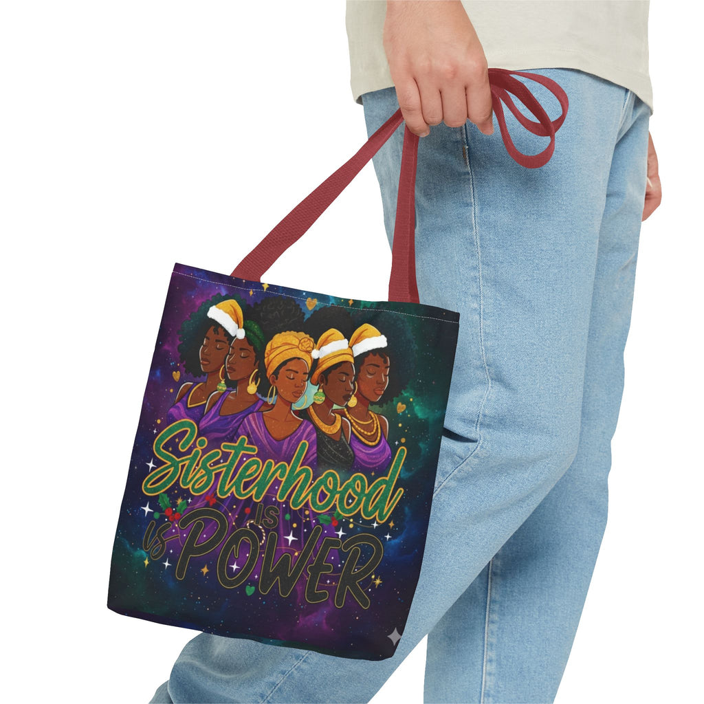 Sisterhood Power Tote Bag – Afrocentric Women Unity Canvas Tote