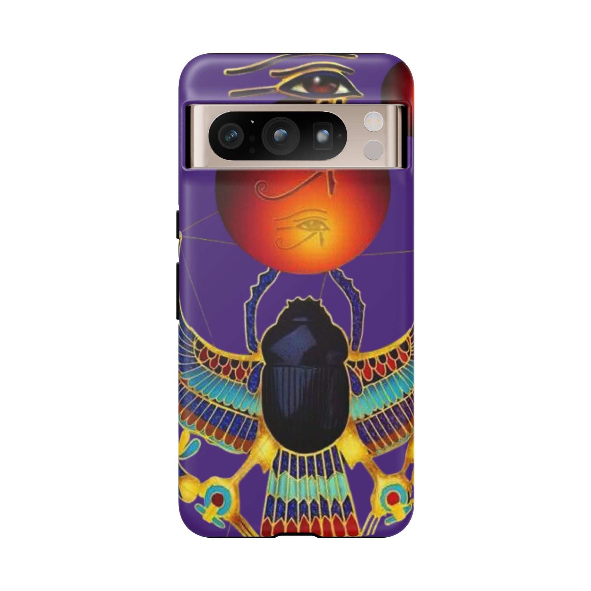 Colorful Phone Case with Egyptian-Inspired Design, Tough Cases for Gift, Phone Protection, Unique Accessories, Festival Style, Phone Cover