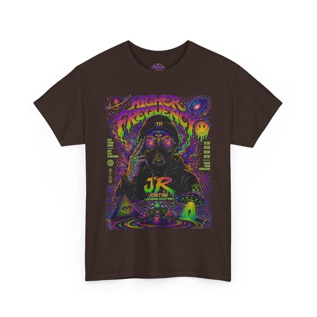 Psychedelic 'Higher Frequency' Graphic Tee