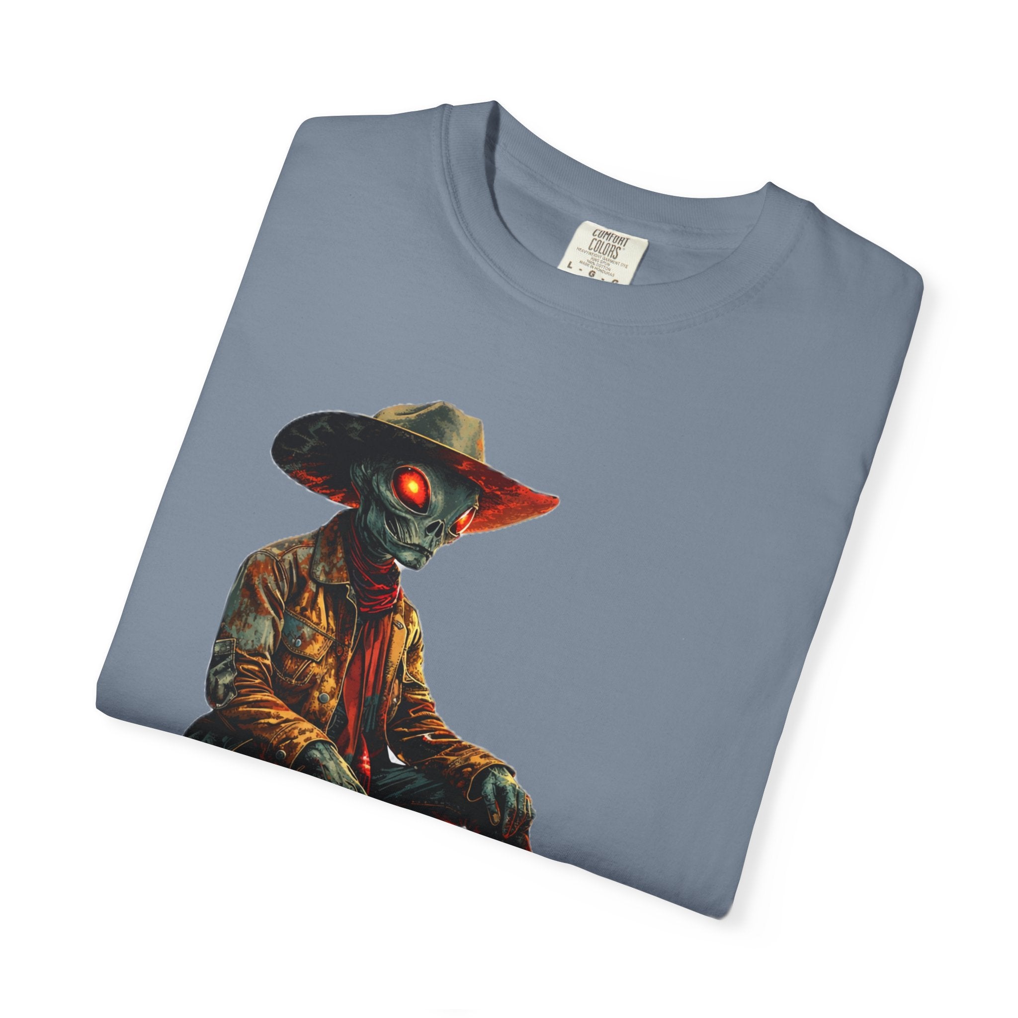 Gettin’ Weird Alien Cowboy Tee – Vintage Western Graphic Shirt