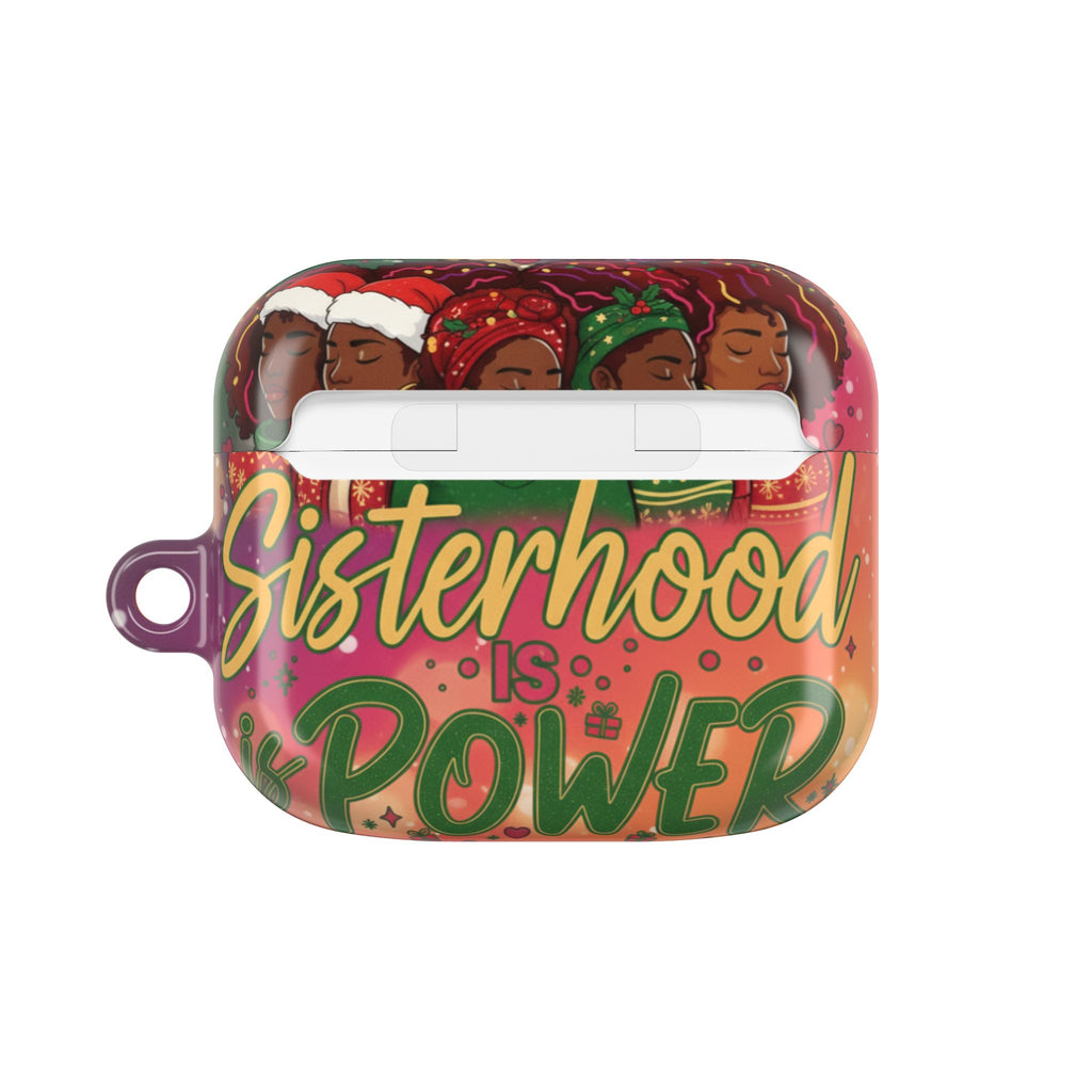 AirPod Case — "Sisterhood Is Power" Holiday African American Women Design🎁