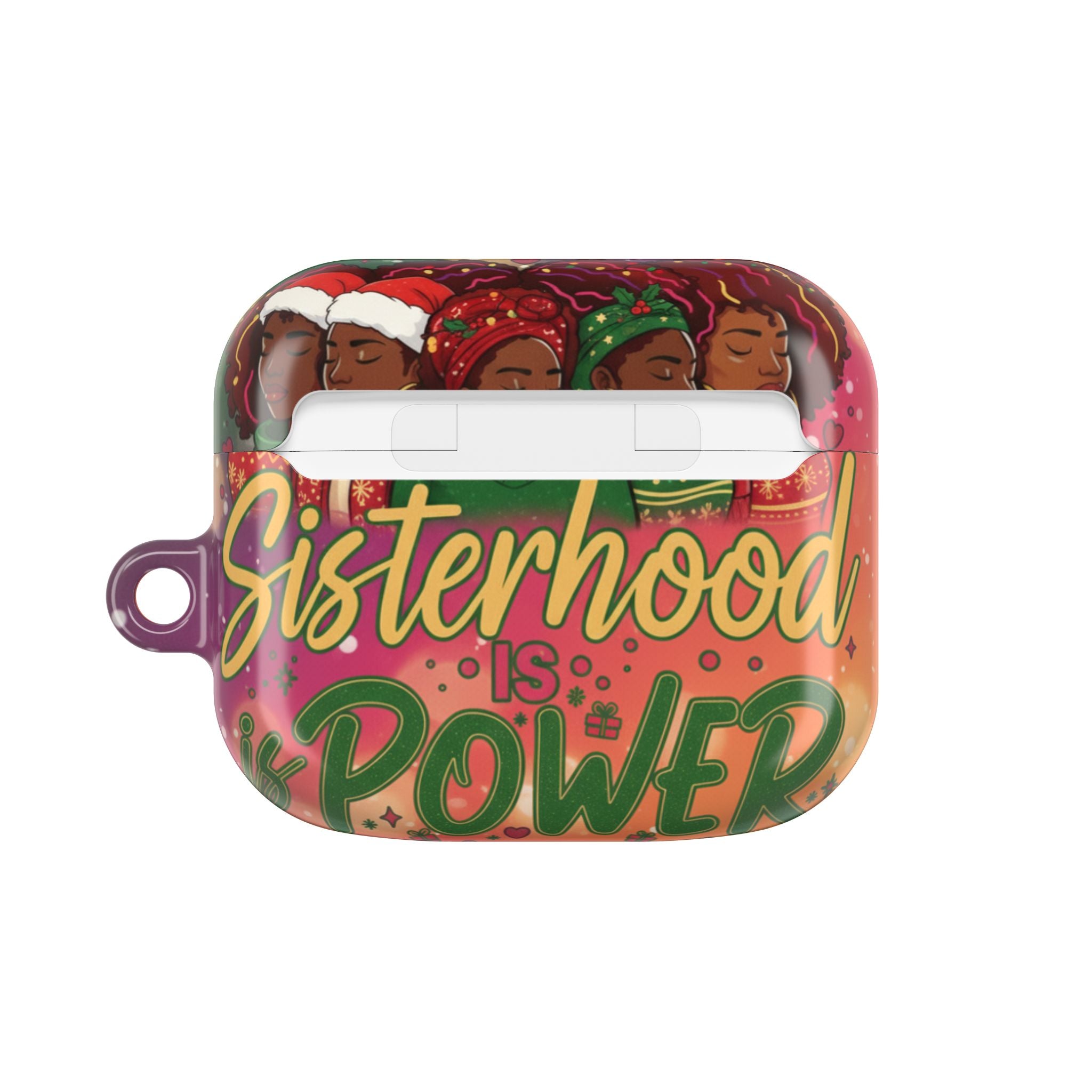 AirPod Case — "Sisterhood Is Power" Holiday African American Women Design🎁