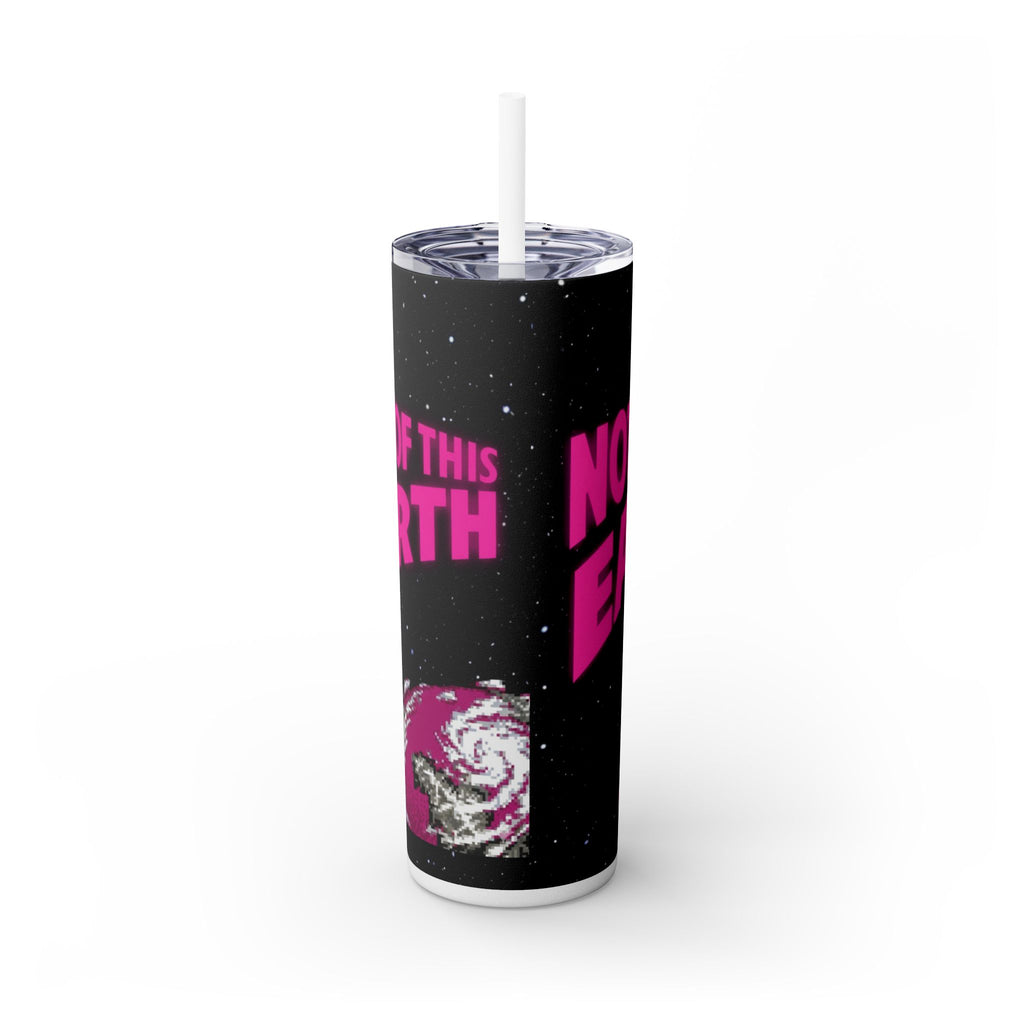 Skinny Tumbler — 'Not of This Earth' Retro Space 20oz Stainless Straw Cup