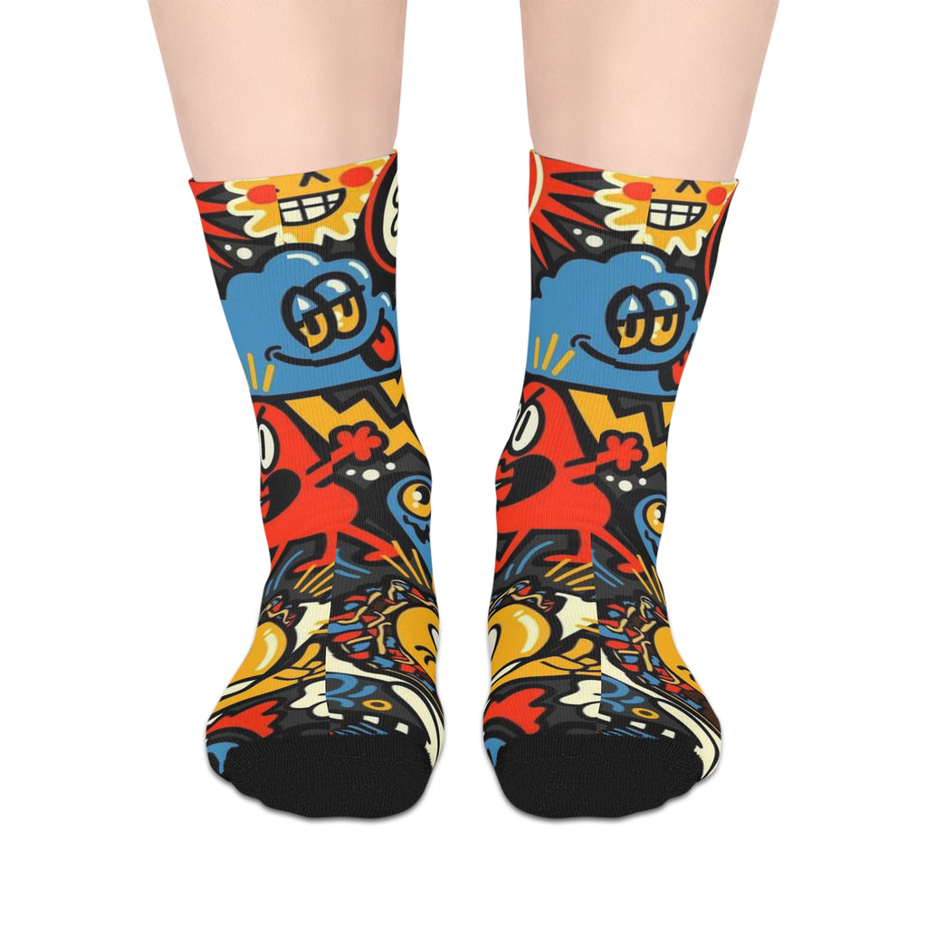 Cartoon Chaos Crew Socks