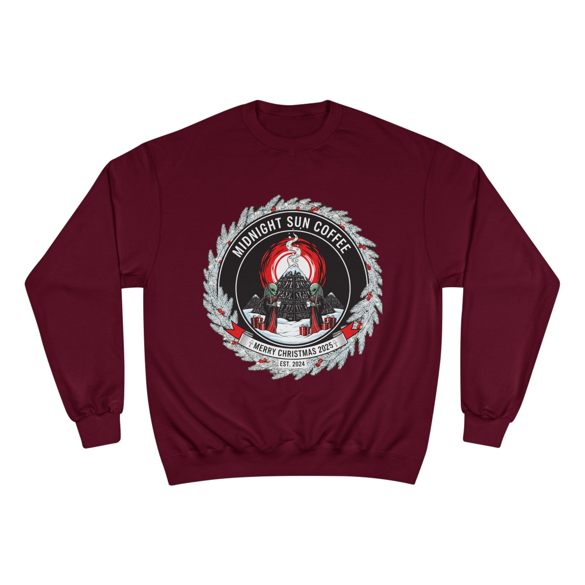 Sweatshirt — Midnight Sun Coffee Holiday Emblem
