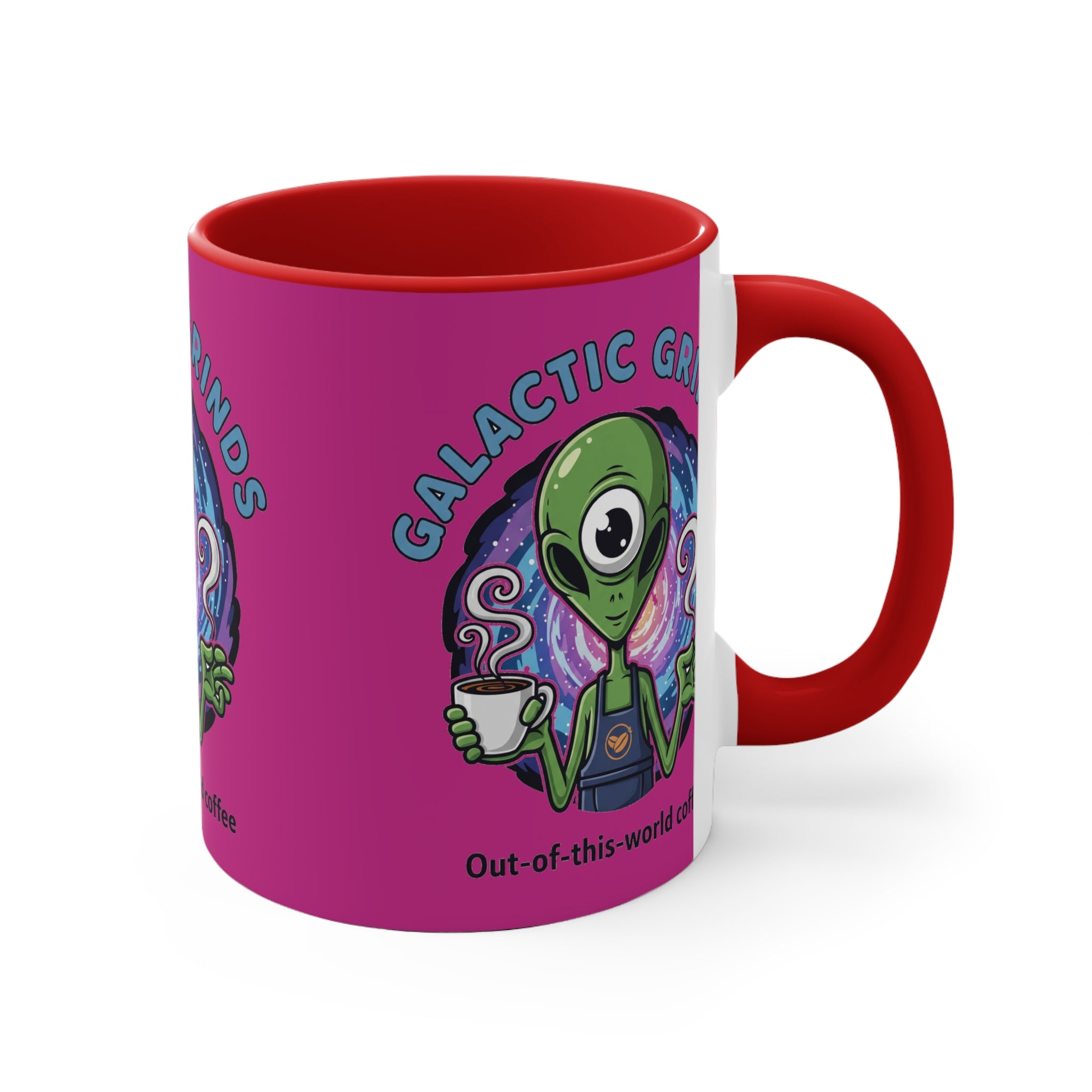 Galactic Grinds Alien Accent Mug | Fun Coffee Lover Gift | Unique Space-Themed Drinkware | Quirky Kitchen Decor | Perfect for [...]☕️