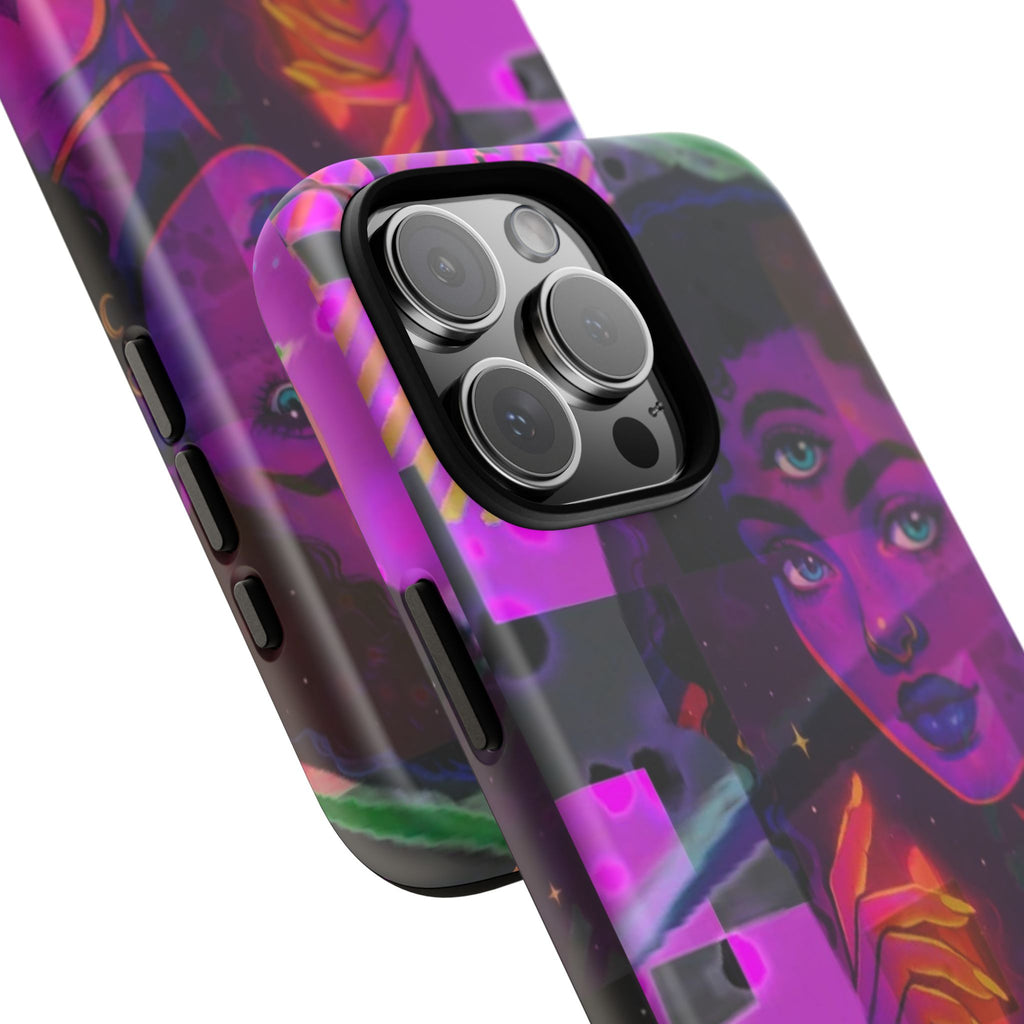 Third-Eye Goddess Phone Case — Neon Psychic Art iPhone Cover