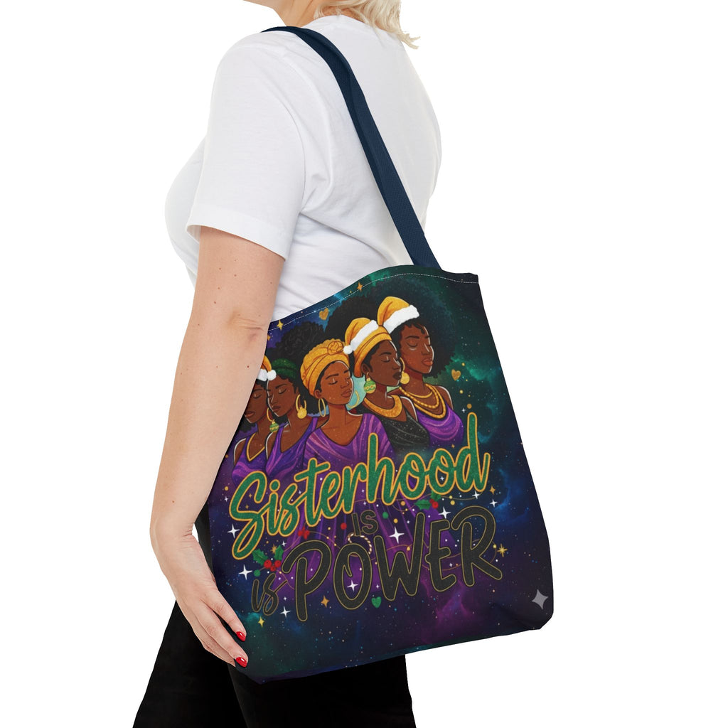 Sisterhood Power Tote Bag – Afrocentric Women Unity Canvas Tote