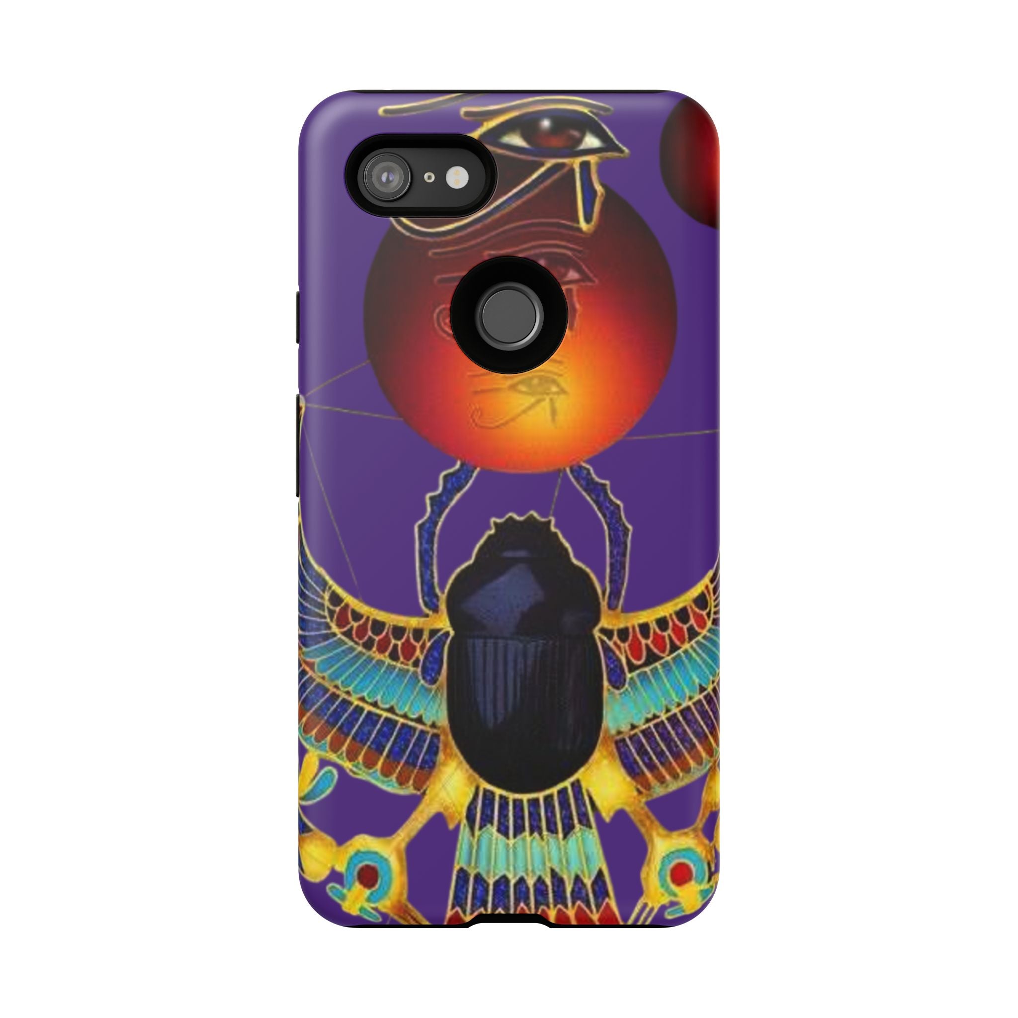 Colorful Phone Case with Egyptian-Inspired Design, Tough Cases for Gift, Phone Protection, Unique Accessories, Festival Style, Phone Cover