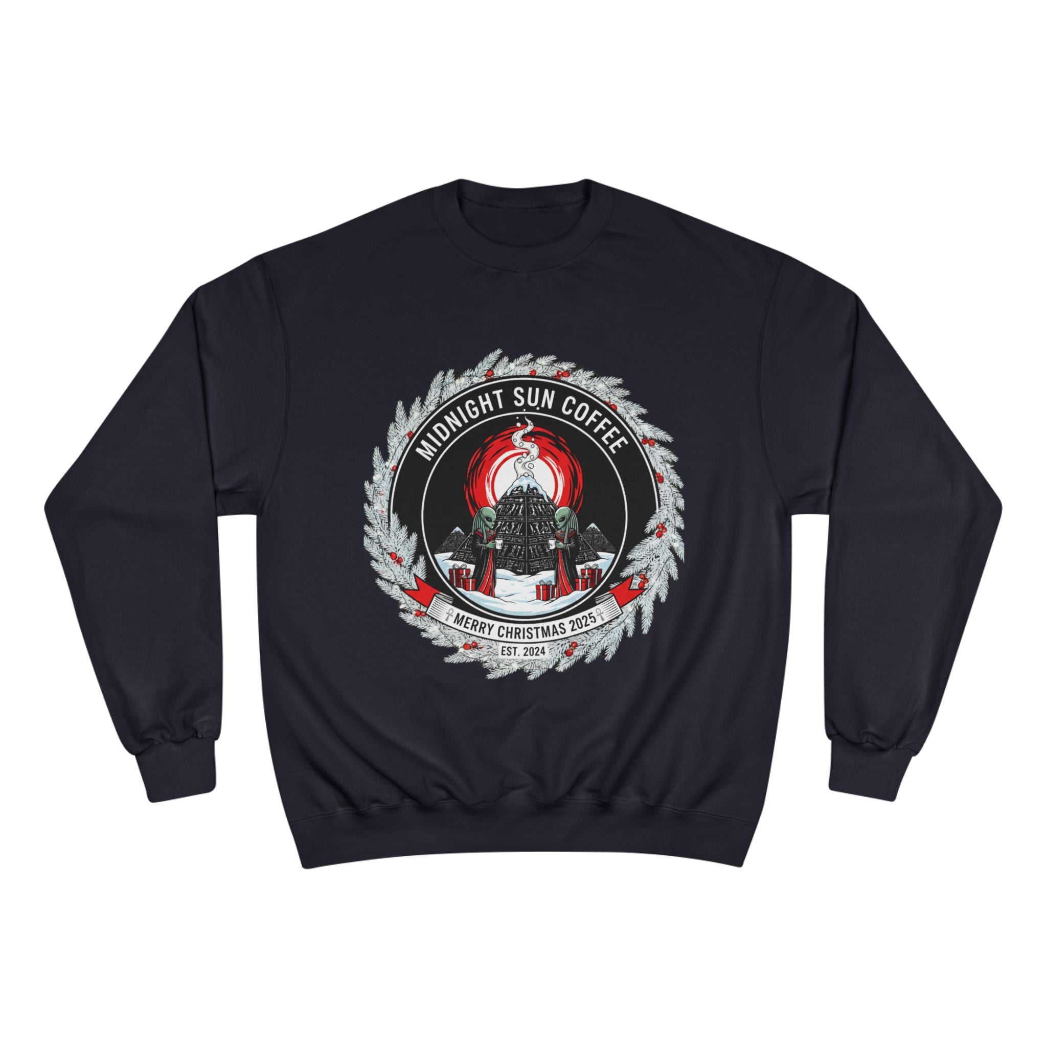 Sweatshirt — Midnight Sun Coffee Holiday Emblem