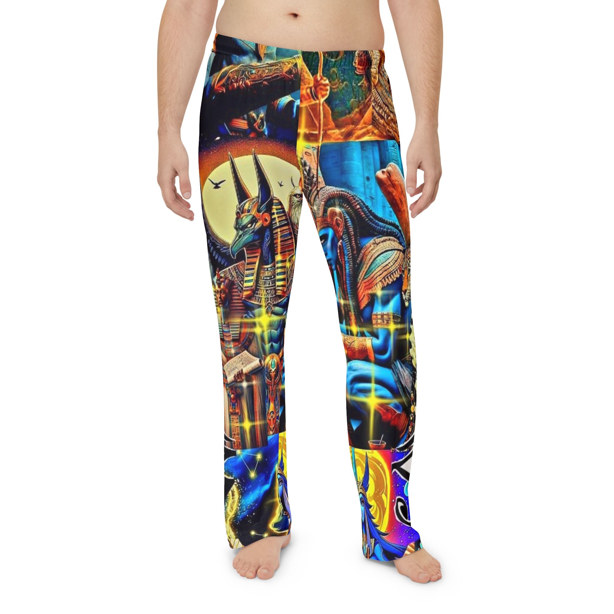 Vibrant Men's AOP Pajama Pants - Colorful Dreamy Lounge Wear, Unique Gift for Him, Cozy Sleepwear, Relaxed Fit, Perfect for Any Occasion
