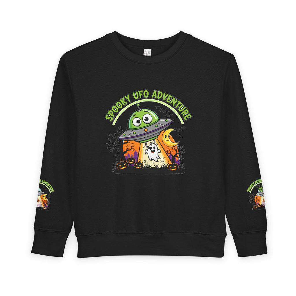 Spooky Alien Adventure Toddler Sweatshirt | Halloween Costume, Kids' Sweatshirt, Fun Apparel, Trick or Treat, Toddler Outfit