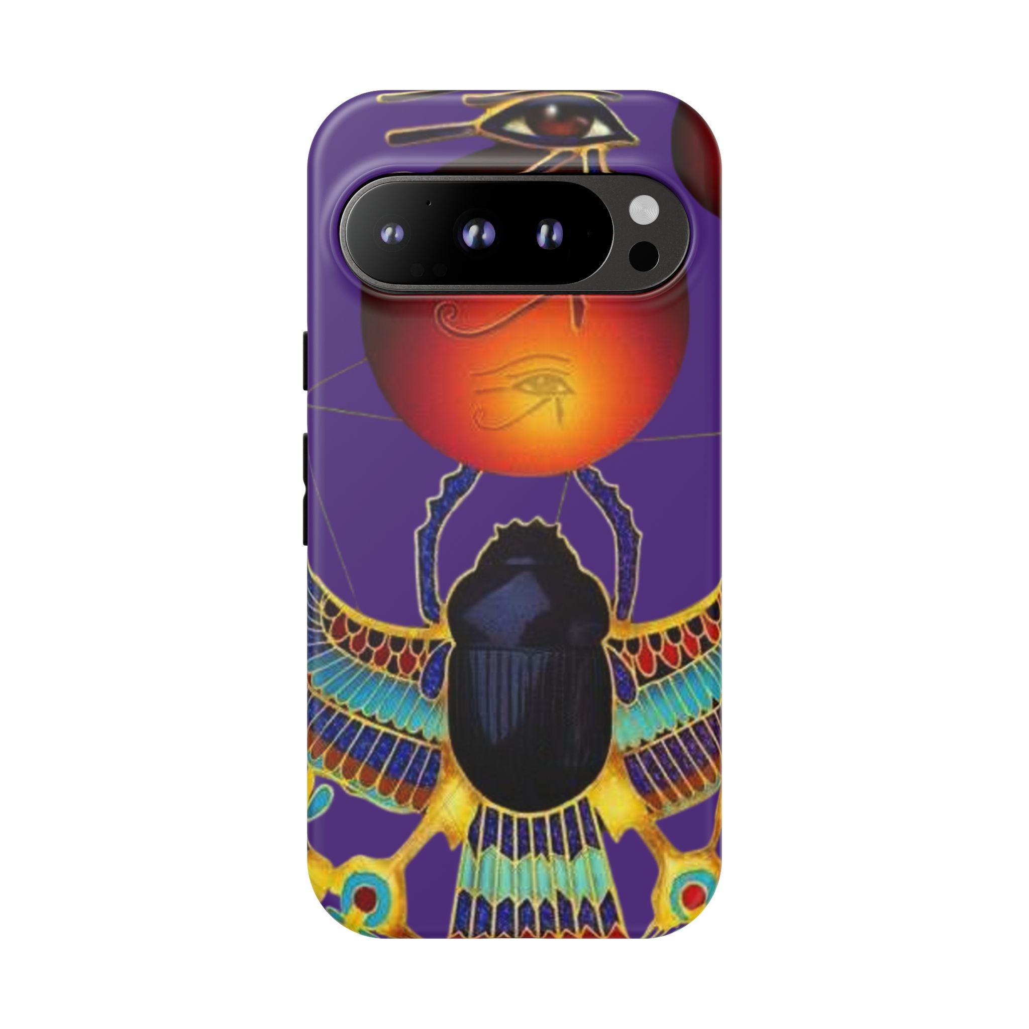 Colorful Phone Case with Egyptian-Inspired Design, Tough Cases for Gift, Phone Protection, Unique Accessories, Festival Style, Phone Cover