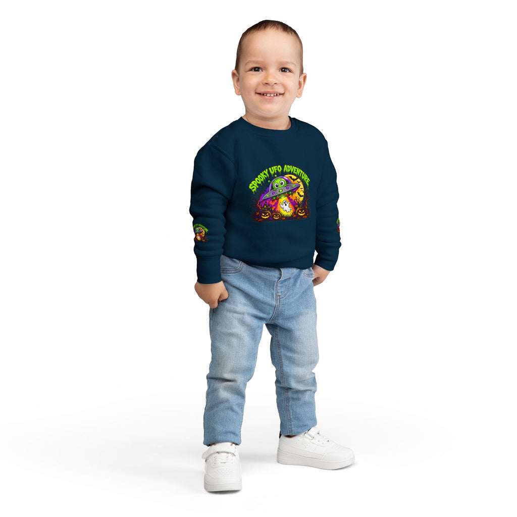 Spooky UFO Adventure Toddler Sweatshirt
