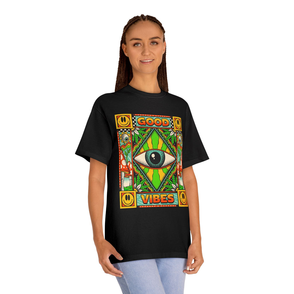 GOOD VIBES FREQUENCY TEE 👁️🌀