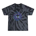 Alien Vibes Tie-Dye Tee — Black Spiral Graphic Men’s T-Shirt Printify