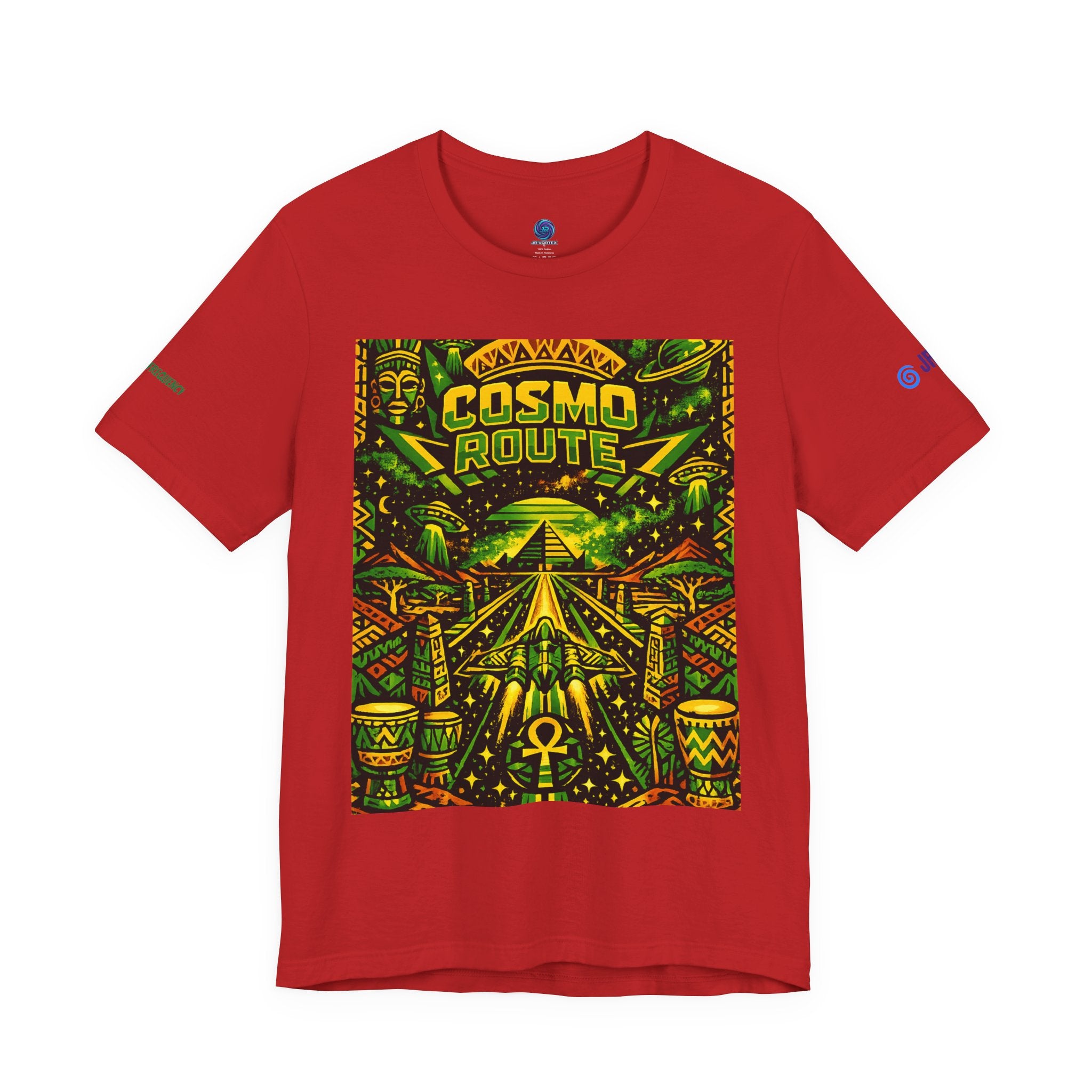 Cosmo Route / Ether Rising  ✅️✅️✅️ Tee — Cosmic Roots Collection Printify