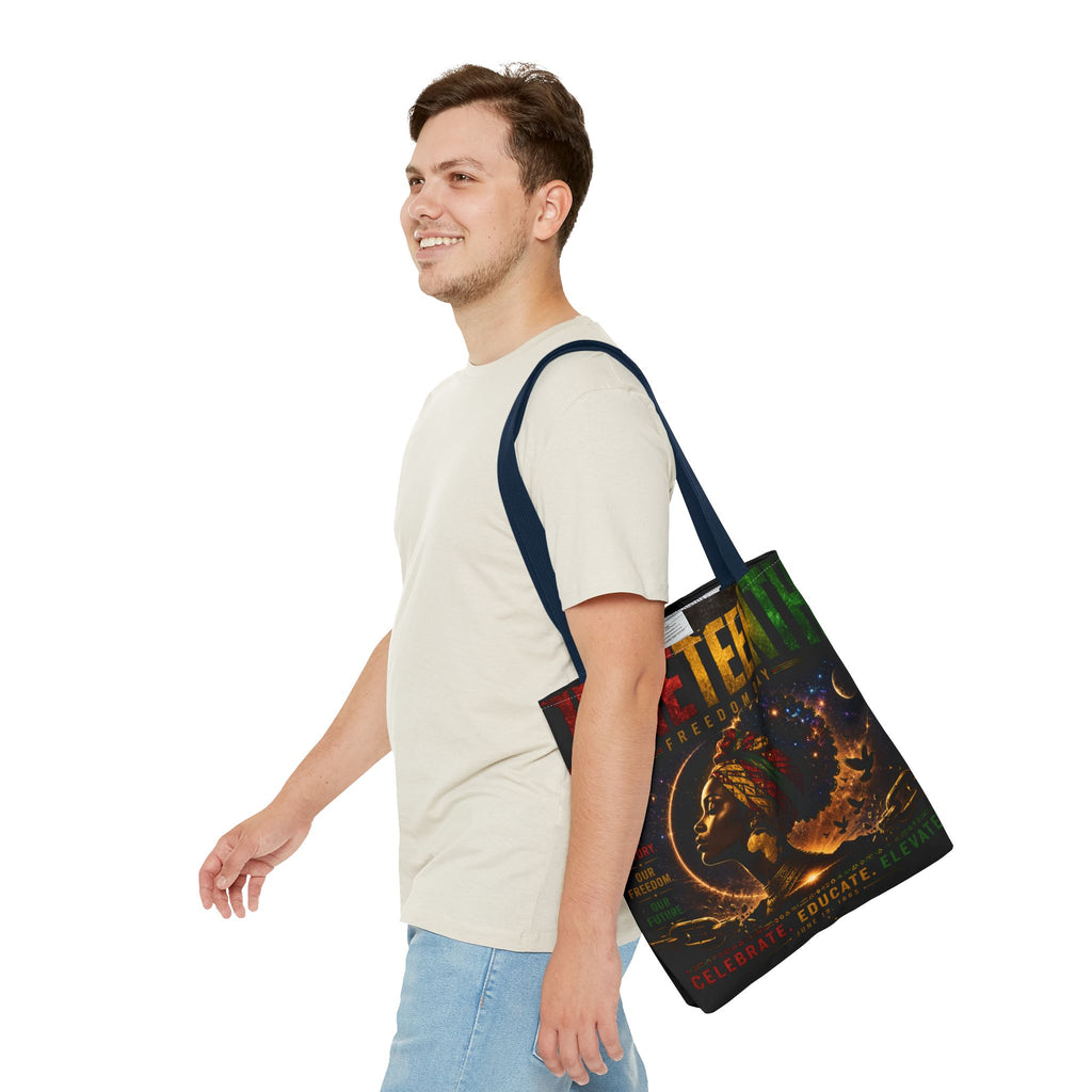 Juneteenth Freedom Day Tote Bag — Afrocentric Celebration Canvas Tote