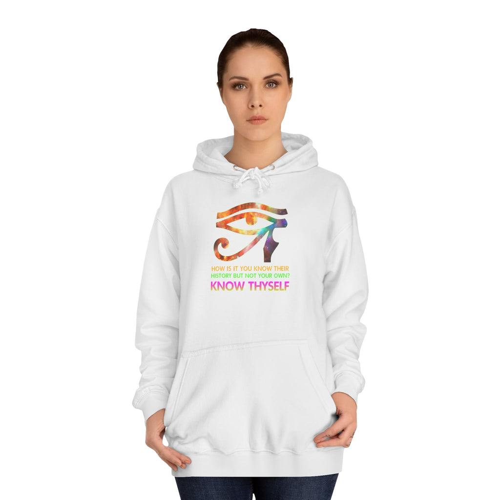 Know Thyself Hoodie — Inspirational College Sweatshirt
