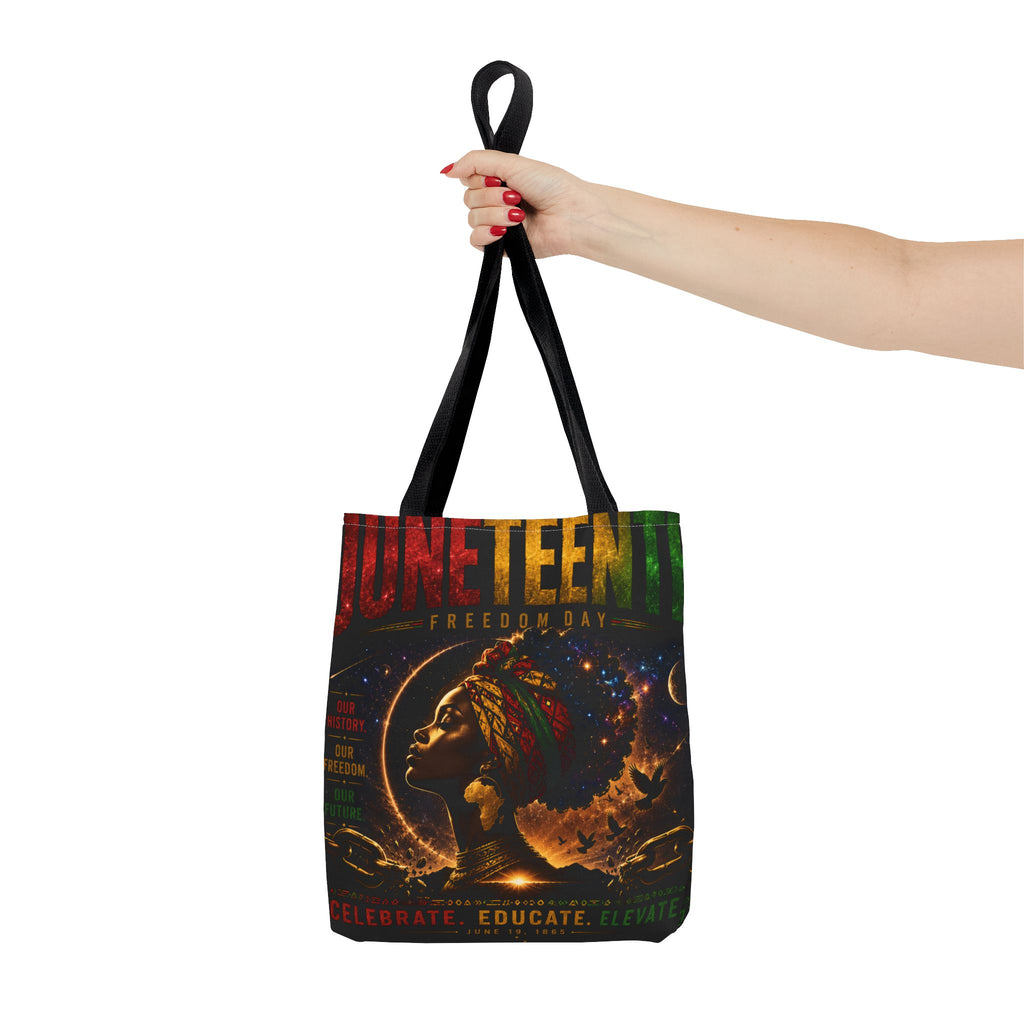 Juneteenth Freedom Day Tote Bag — Afrocentric Celebration Canvas Tote