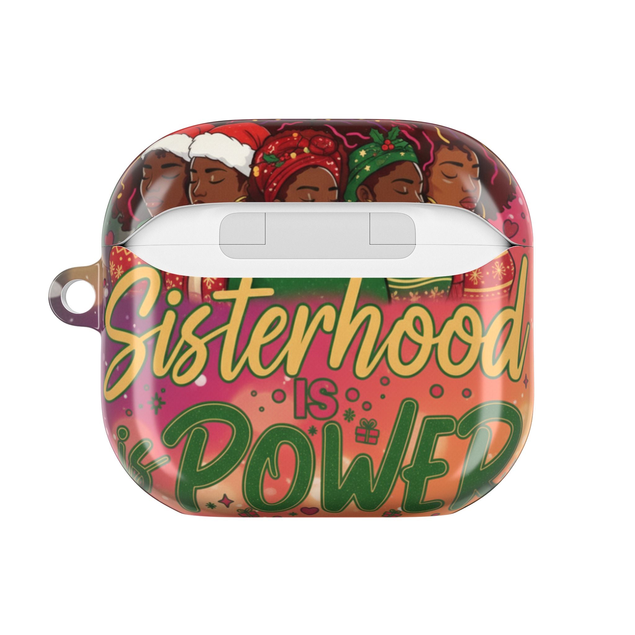 AirPod Case — "Sisterhood Is Power" Holiday African American Women Design🎁