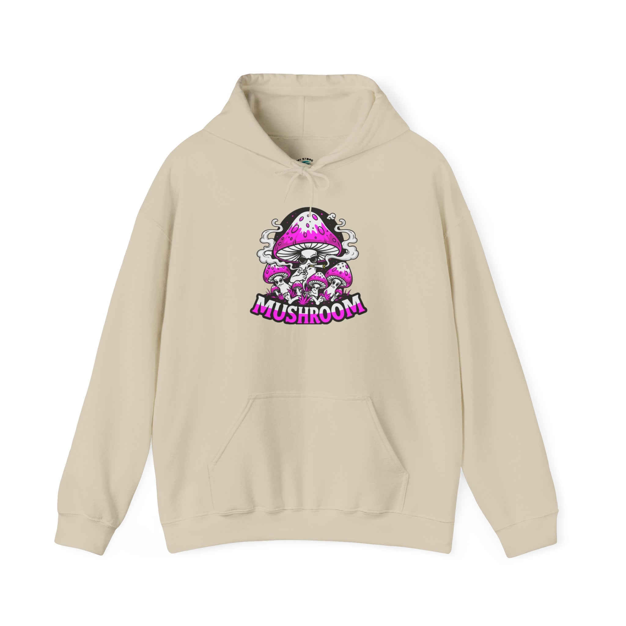 Mushroom Graphic Hoodie — Cozy Fungi Nature Sweatshirt