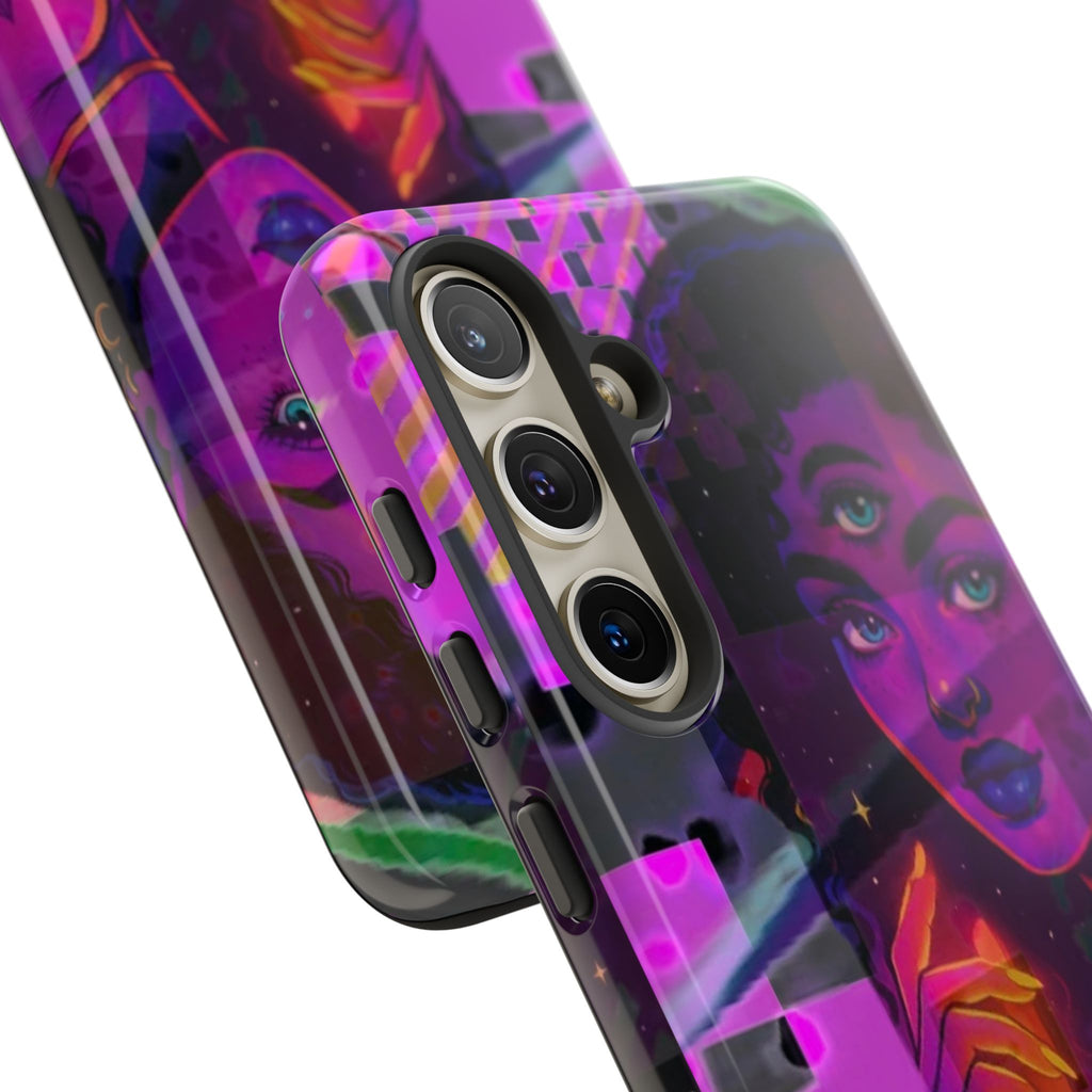 Third-Eye Goddess Phone Case — Neon Psychic Art iPhone Cover