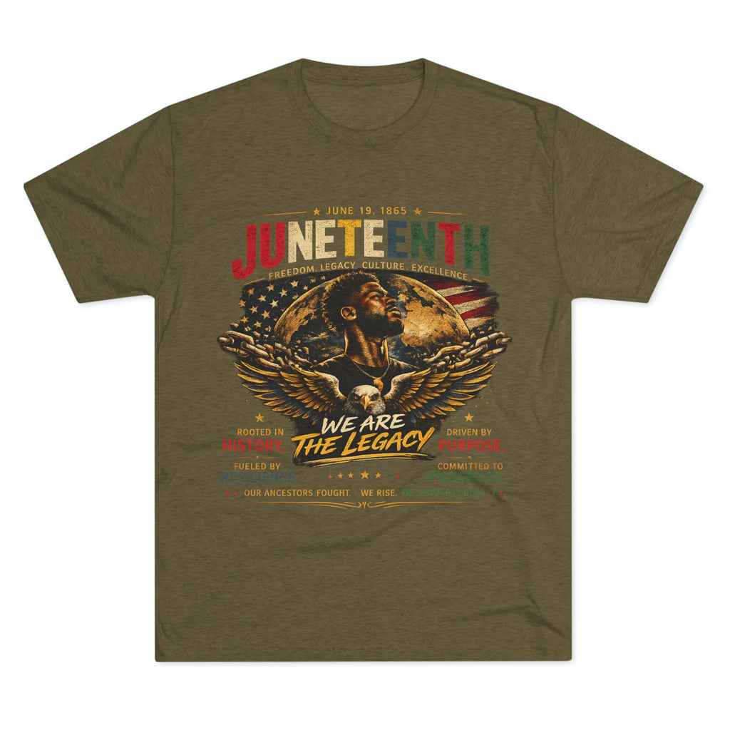 Juneteenth Celebration Tee — "We Are The Legacy" Patriotic Juneteenth T-Shirt